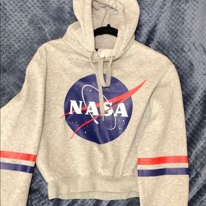 Nasa Crop Hoodie